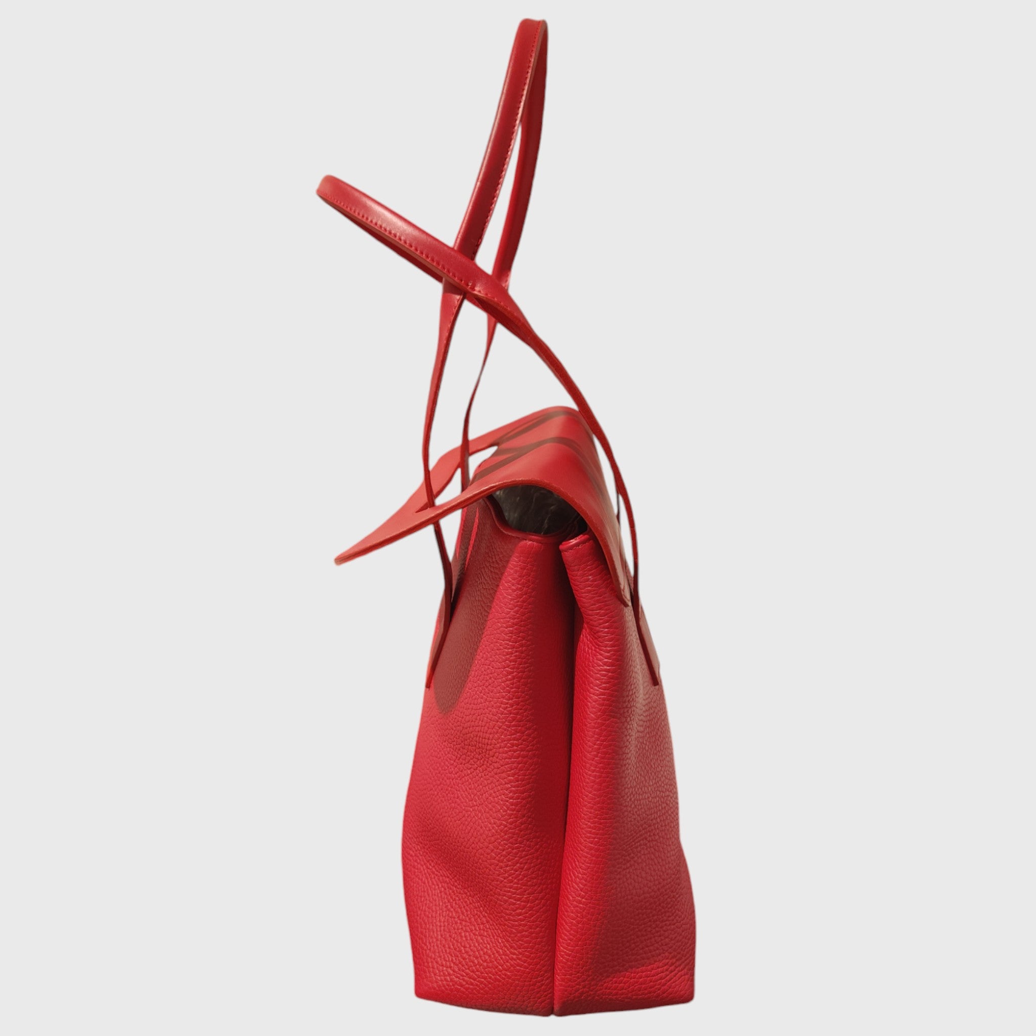 Pelletteria Pelle Nuda Milano, Artigianato italiano, vera pelle, borsa donna, Chiara rosso