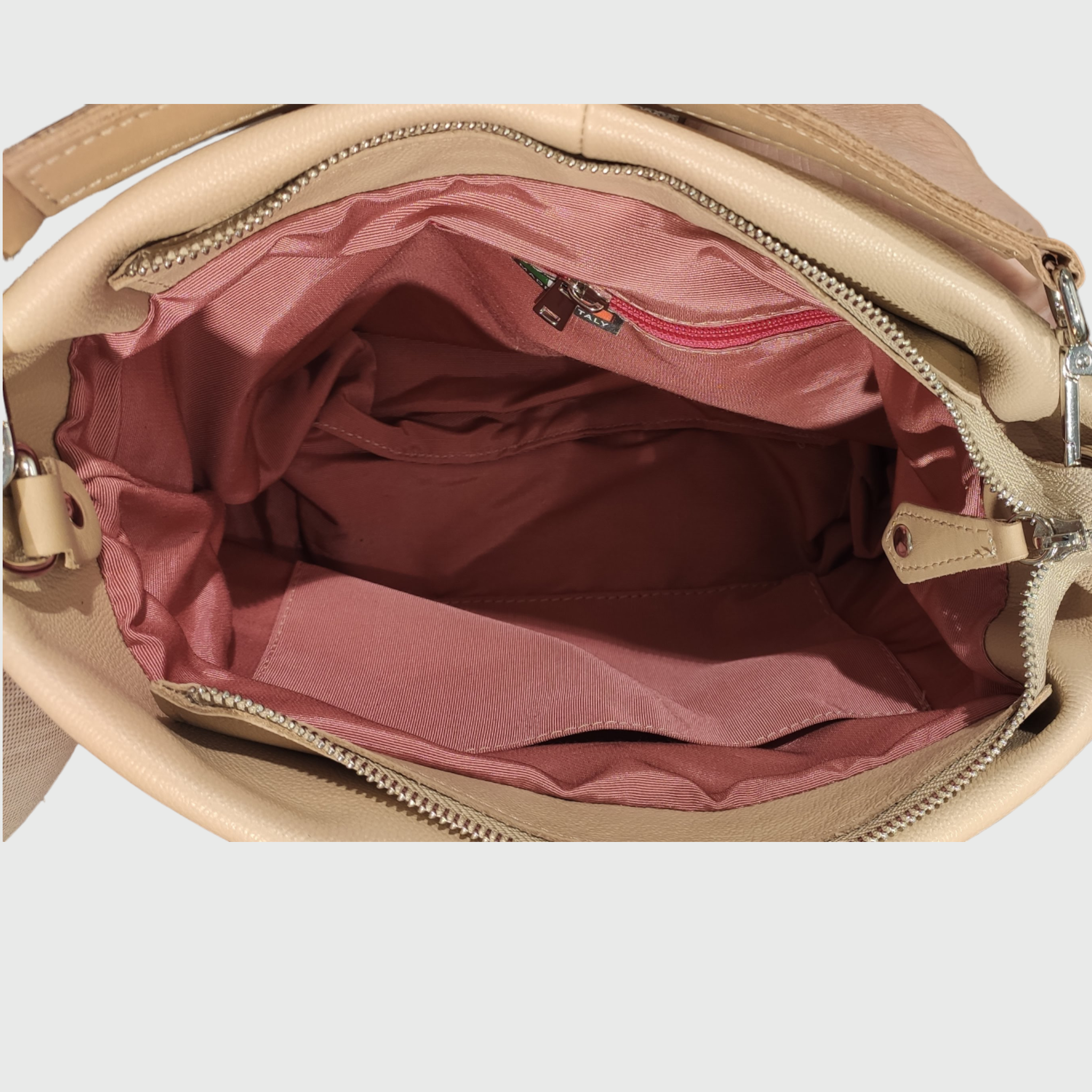 Borsa donna, borsa in pelle, vera pelle, Sara Panna, artigianato italiano, Pelletteria Pelle Nuda Milano