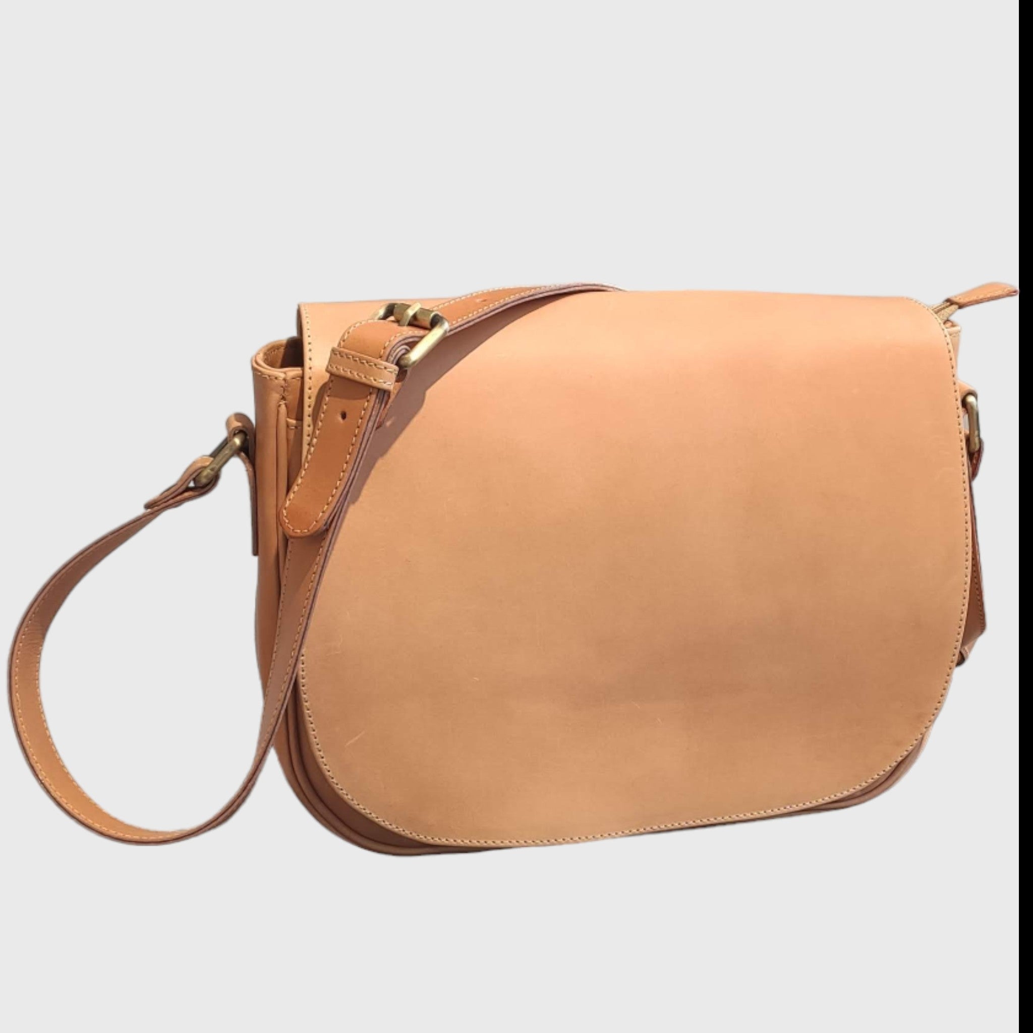 Pelletteria Pelle Nuda, Vera pelle, Borsa donna in pelle, Tolfa grande, Artigianato italiano