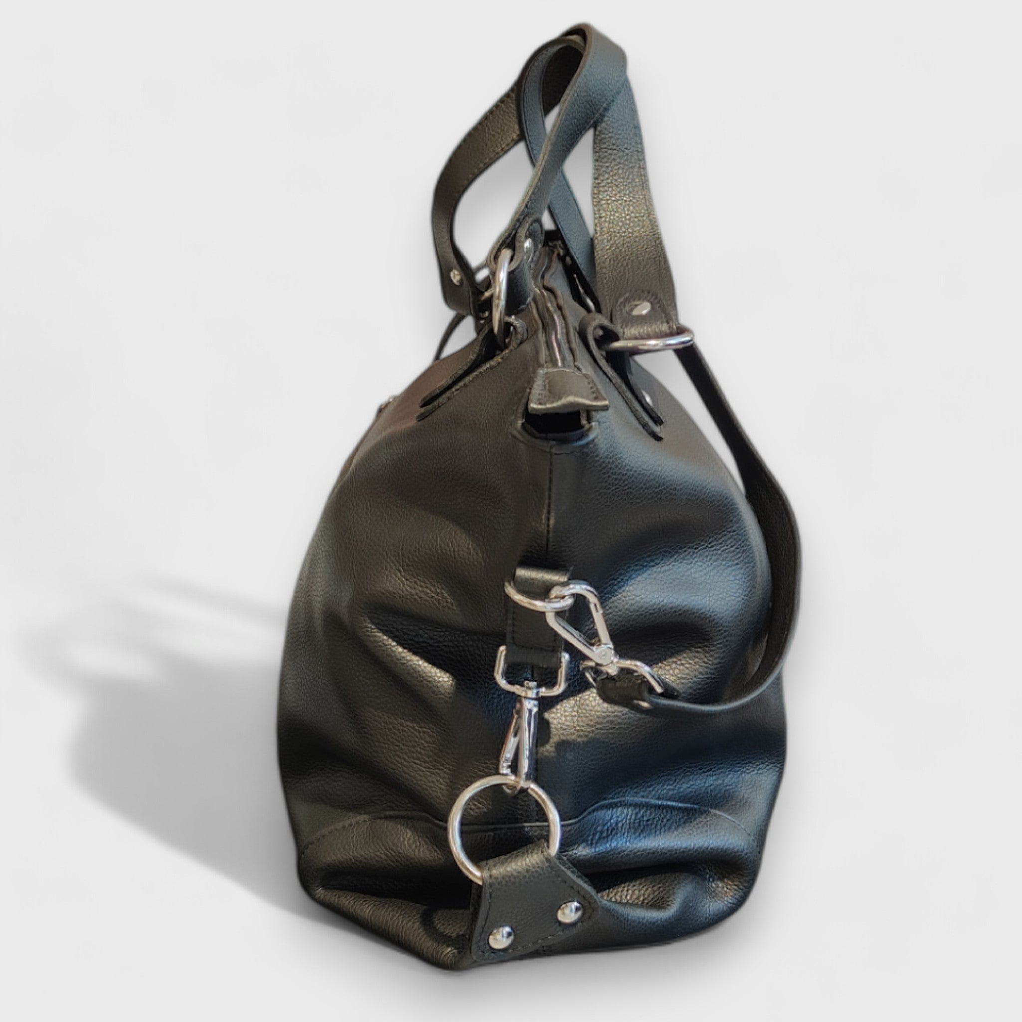 Pelletteria Pelle Nuda Milano, Artigianato Italiano, vera pelle, Borsa donna, Torino nero